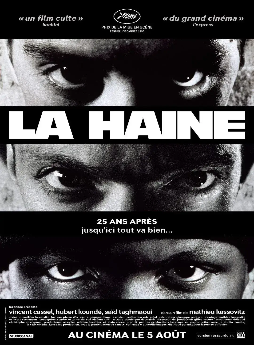 怒火青春 蓝光原盘下载+高清MKV版/仇恨 / 恨 / The Hate 1995 La Haine 44.1G