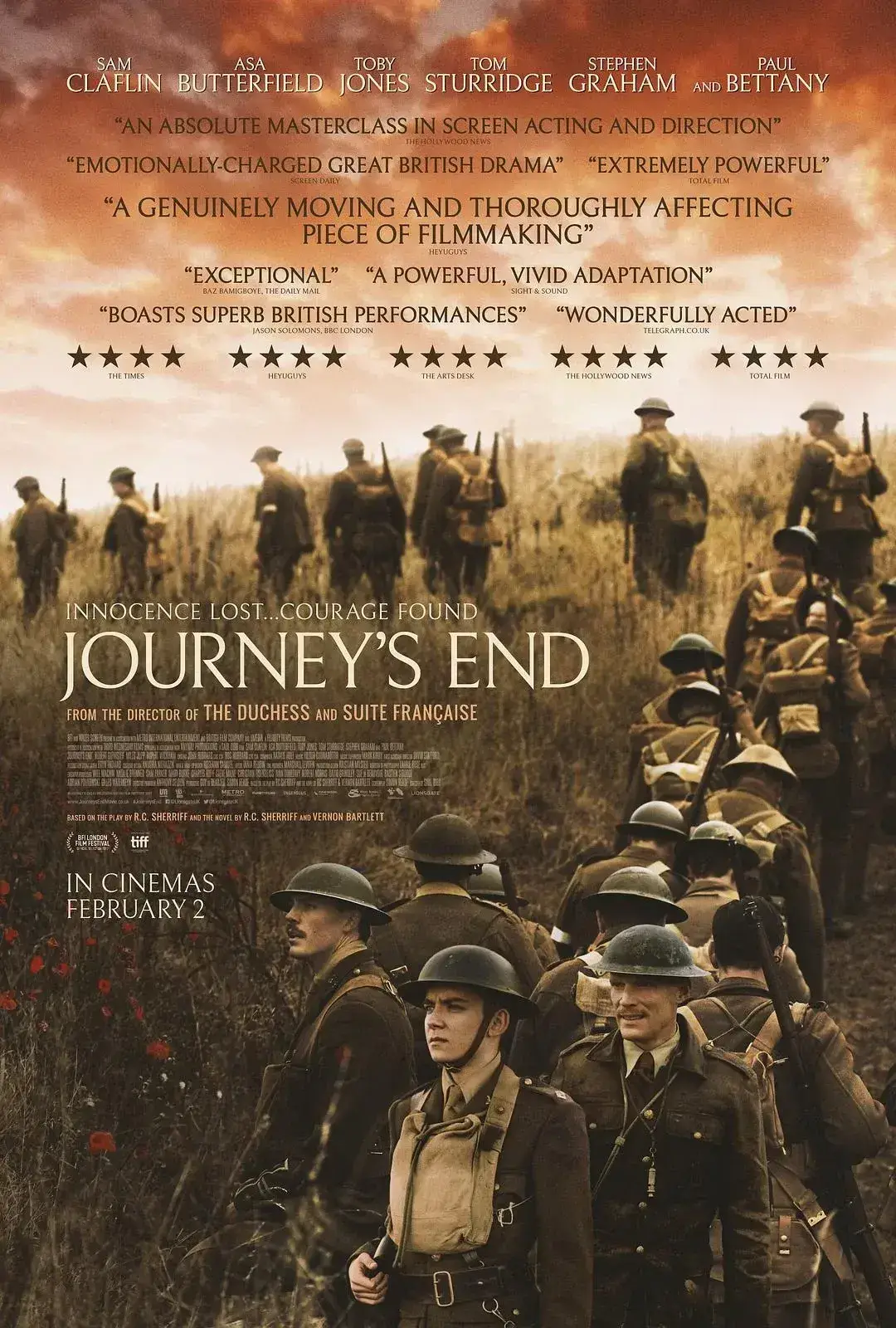 旅程终点 蓝光原盘下载+高清MKV版/ 旅程尽头 2017 Journey’s End 7.66G
